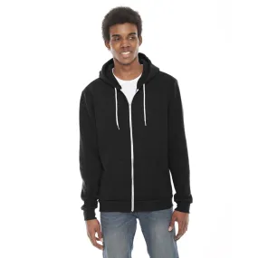 American Apparel Unisex Black Flex Fleece Zip Hoodie