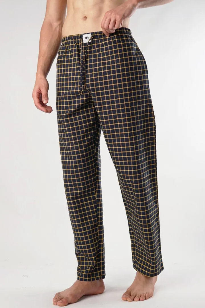 Beige Check Woven Pajama