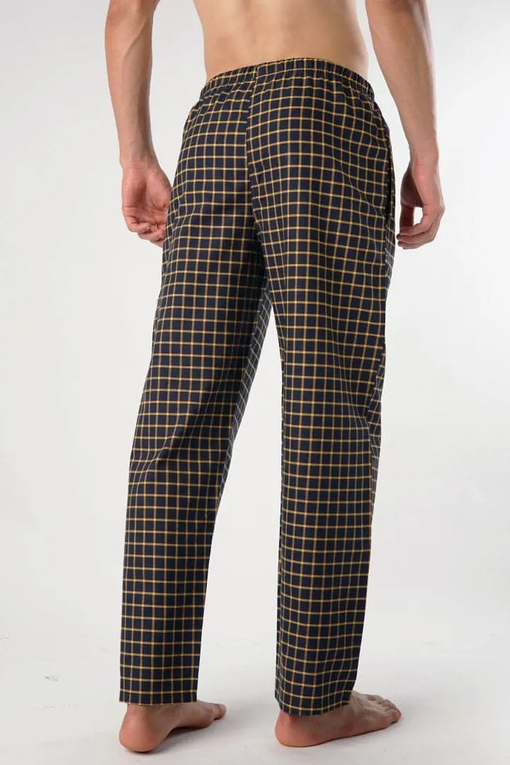 Beige Check Woven Pajama