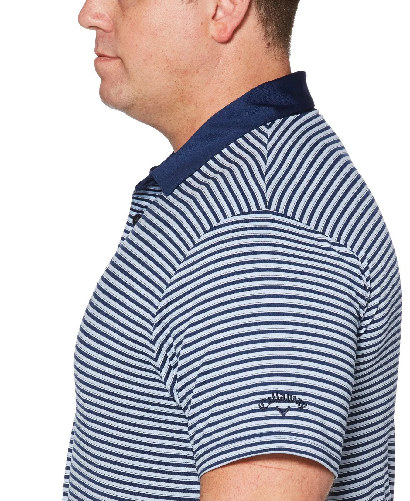 Big & Tall Refined 3-Color Stripe Polo