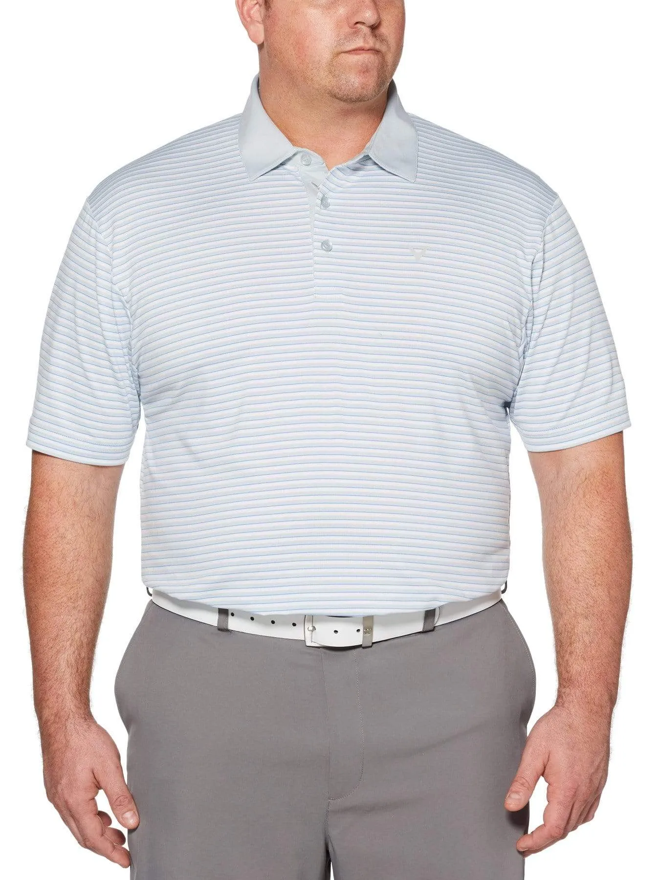 Big & Tall Refined 3-Color Stripe Polo