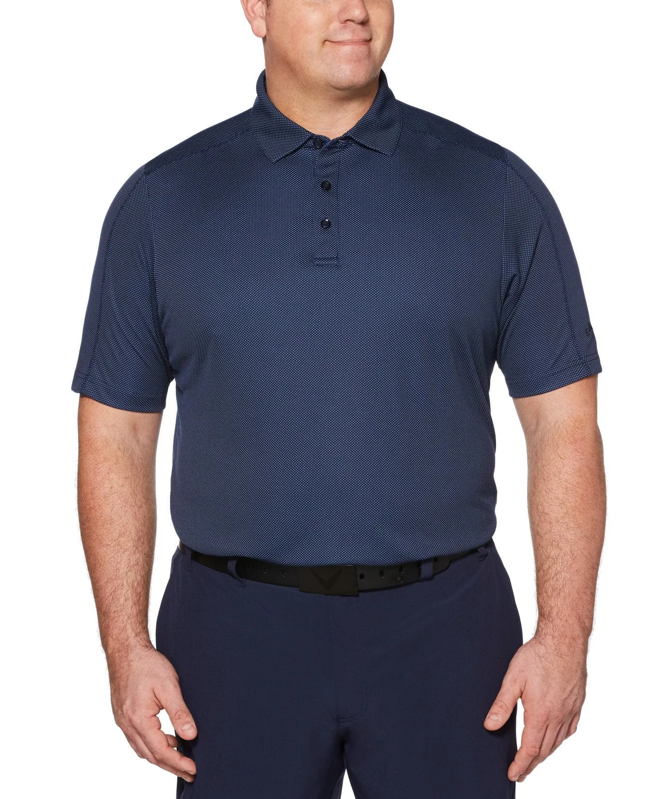 Big & Tall Swing Tech Big & Tall Refined Jacquard Polo