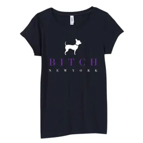 Bitch New York Logo Ladies Tee