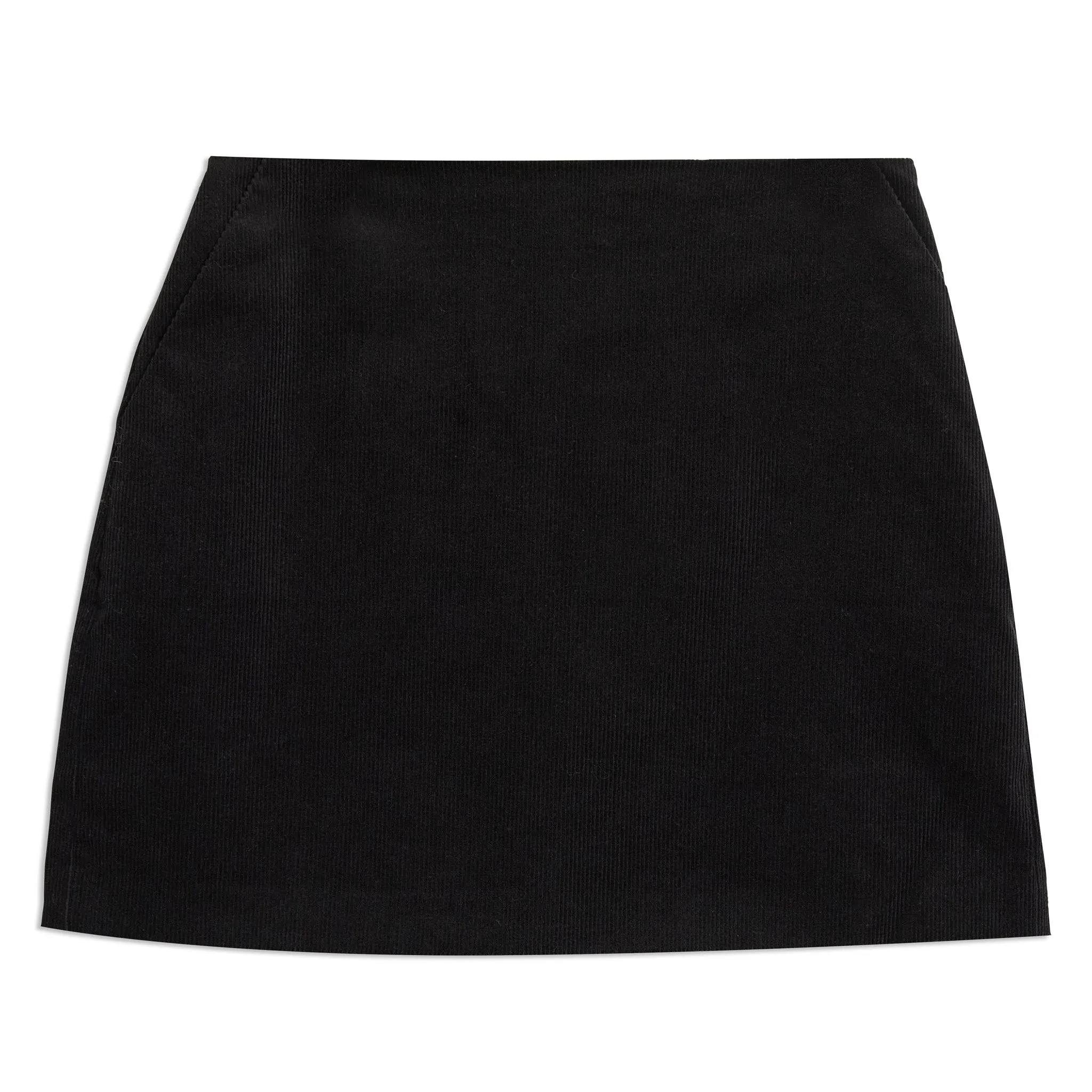 Black Cord Short Skirt