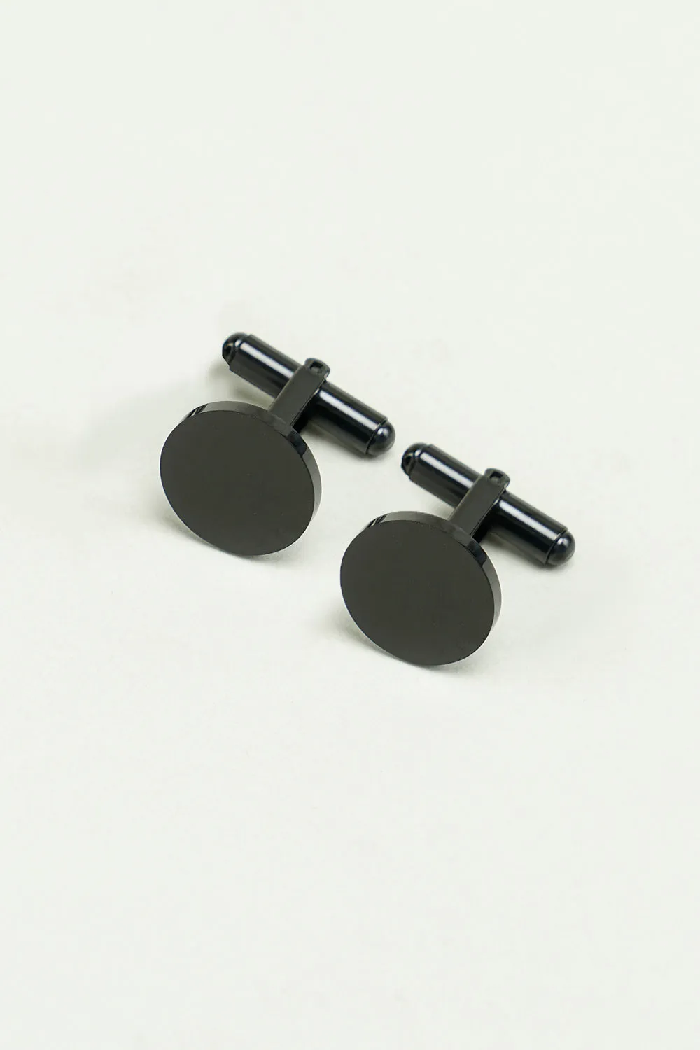 Black Simple Tuxedo Shirts Cufflinks