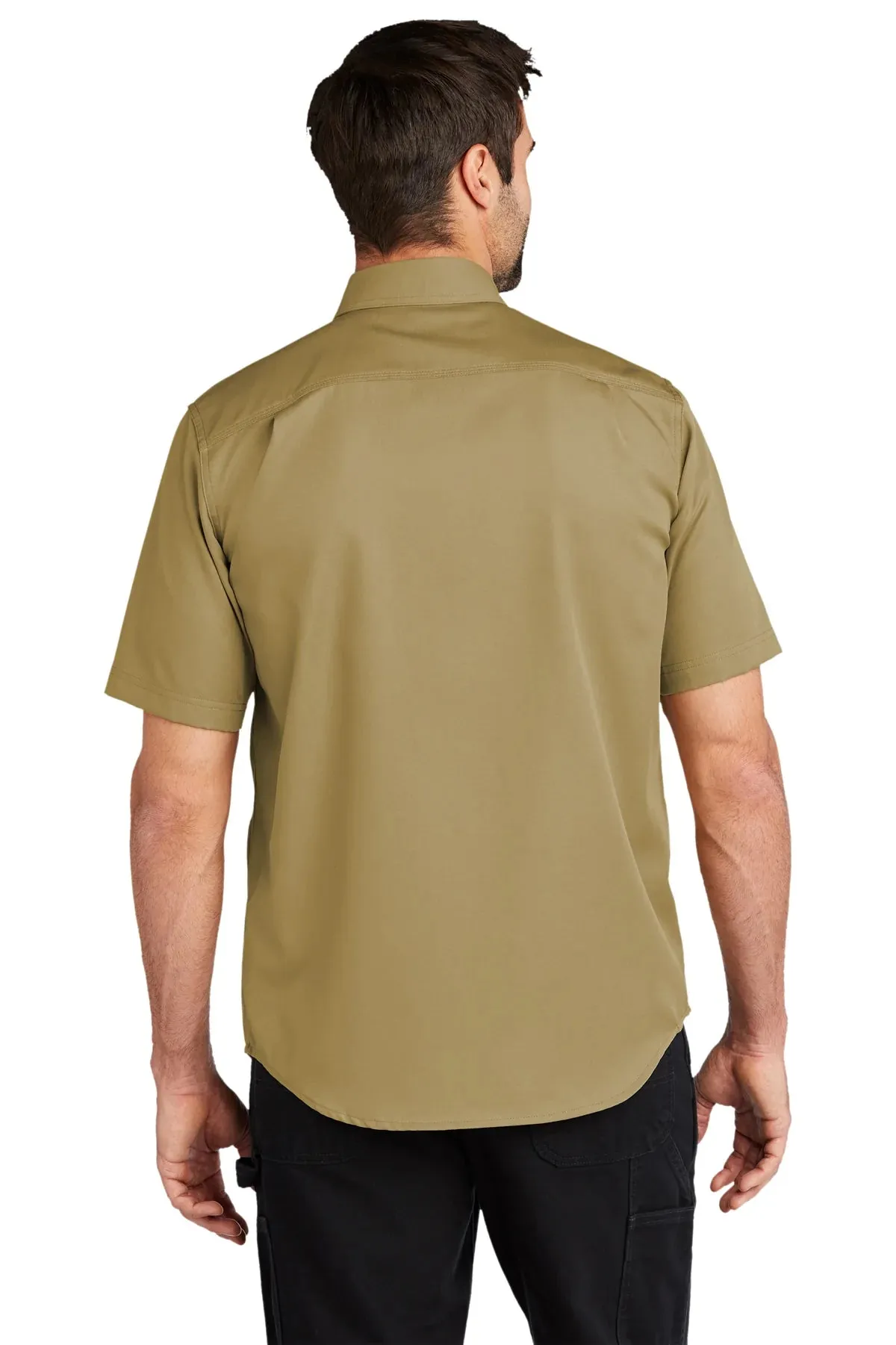 Carhartt Rugged Series Short Sleeve Custom Shirts, Dark Khaki