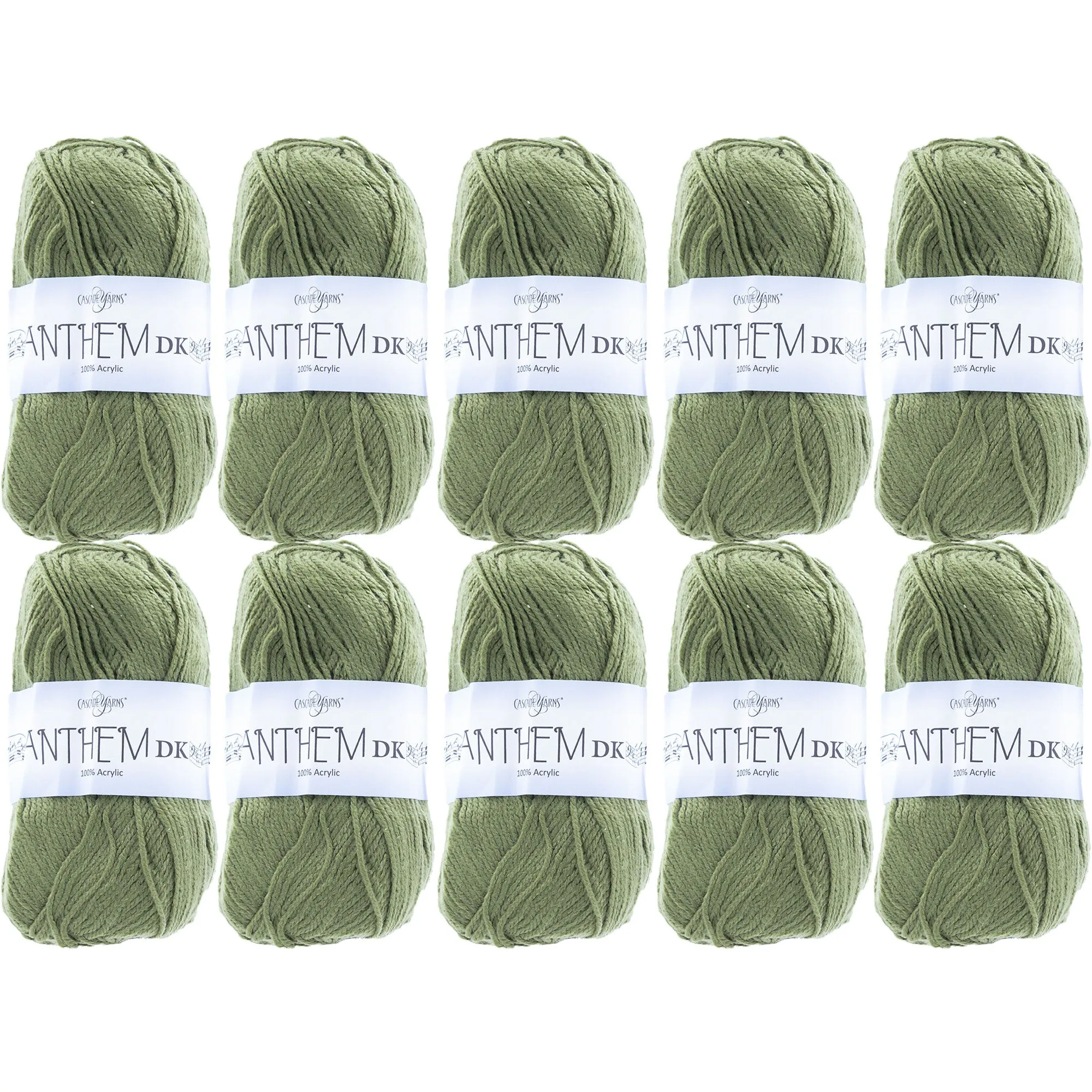 Cascade Yarns Anthem DK Yarn - 79 Avocado - 10-Pack