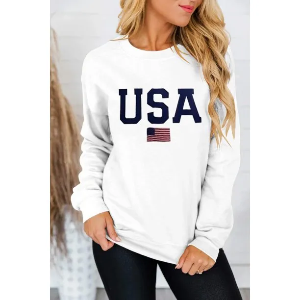 Casual Womens Sweatshirts Long Sleeve Graphic T-Shirts