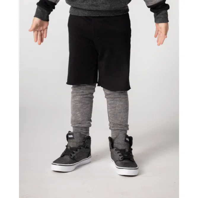 David shorts over pants | Rib | Black