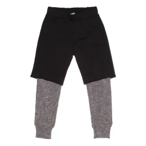 David shorts over pants | Rib | Black