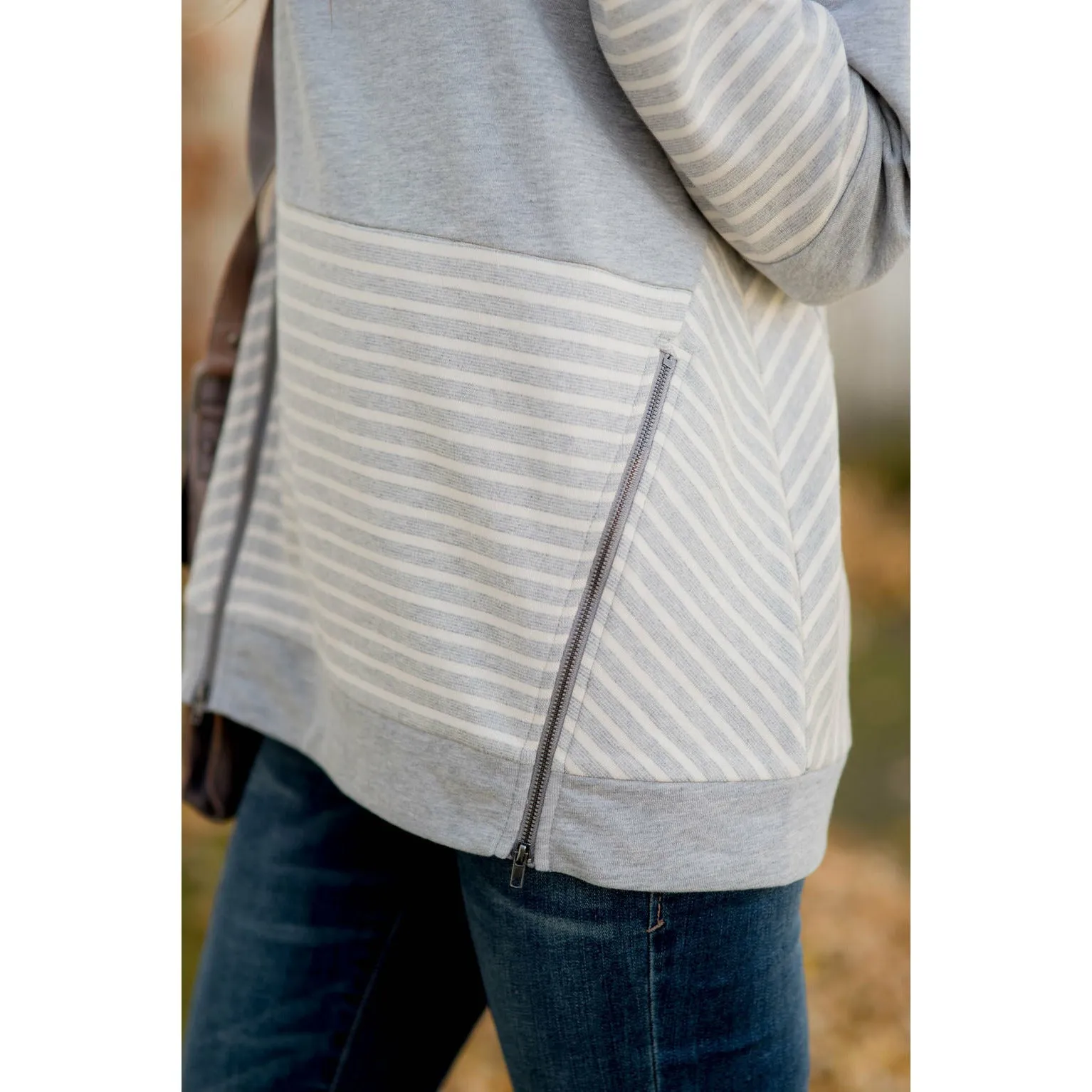 Day to Day Striped & Chevron Sweatshirt