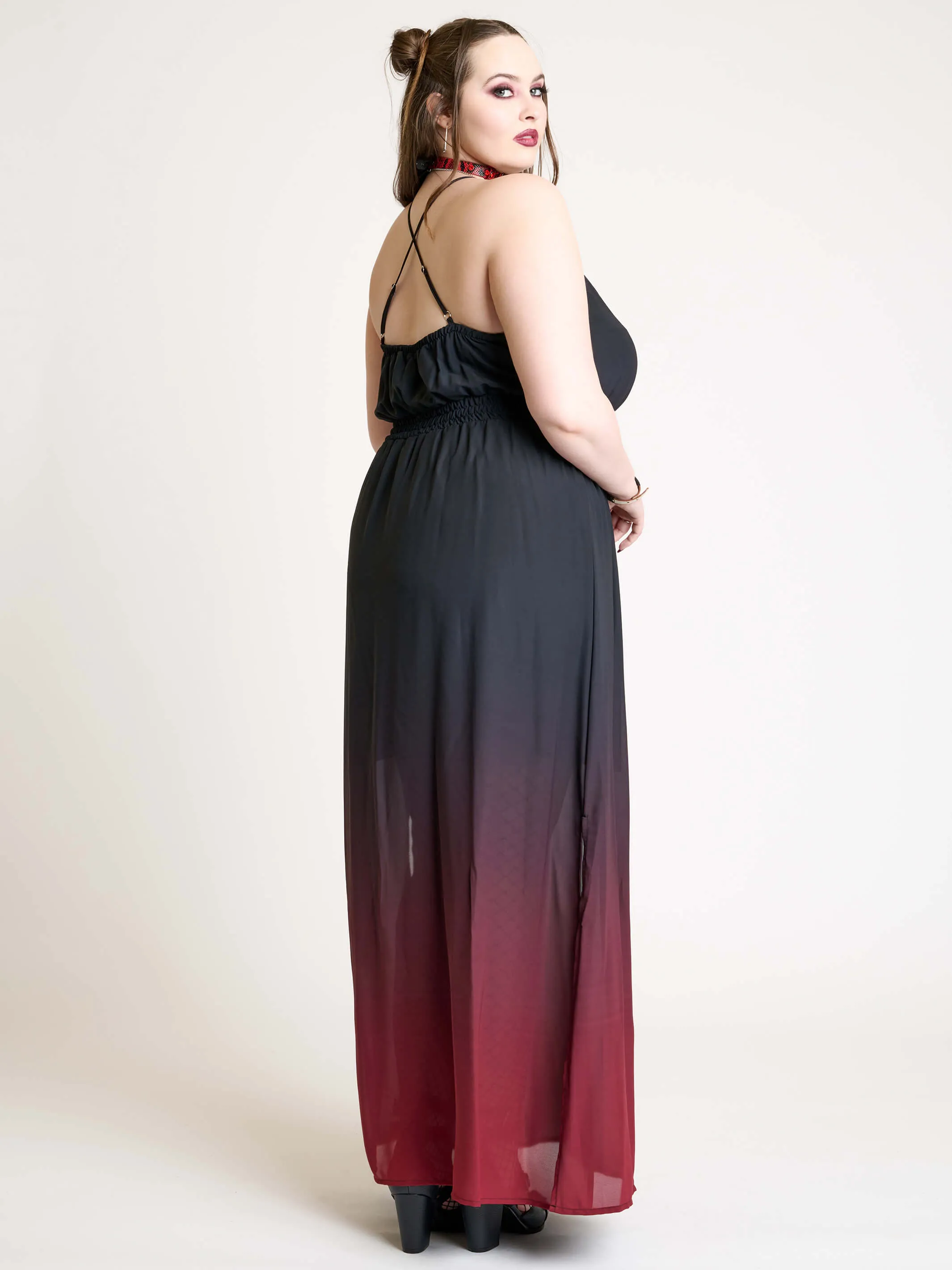 Dipped in Blood Maxi Dress