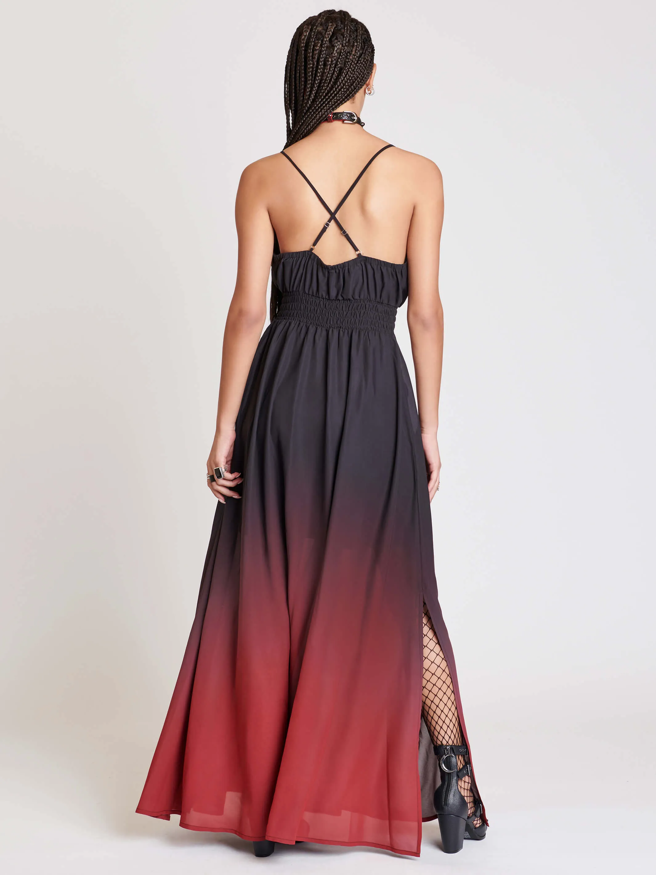 Dipped in Blood Maxi Dress