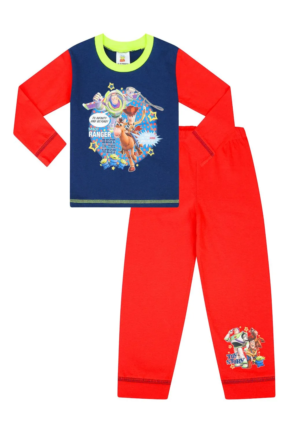 Disney Toy Story Space Ranger and Bullseye Long Pyjamas