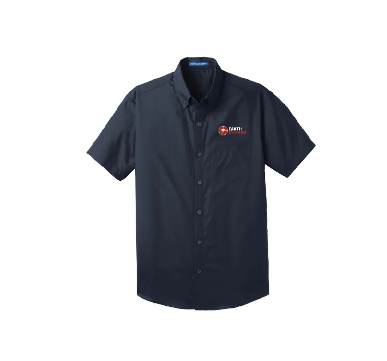 Earth Systems - Men's Short Sleeve Poplin Shirt