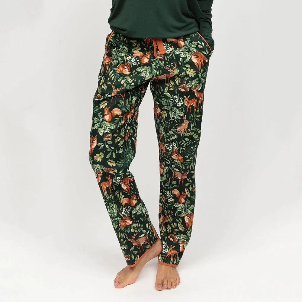 Forrest Women's Woodland Print Pyjama Bottom