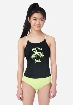 Graphic Tankini Swim Set