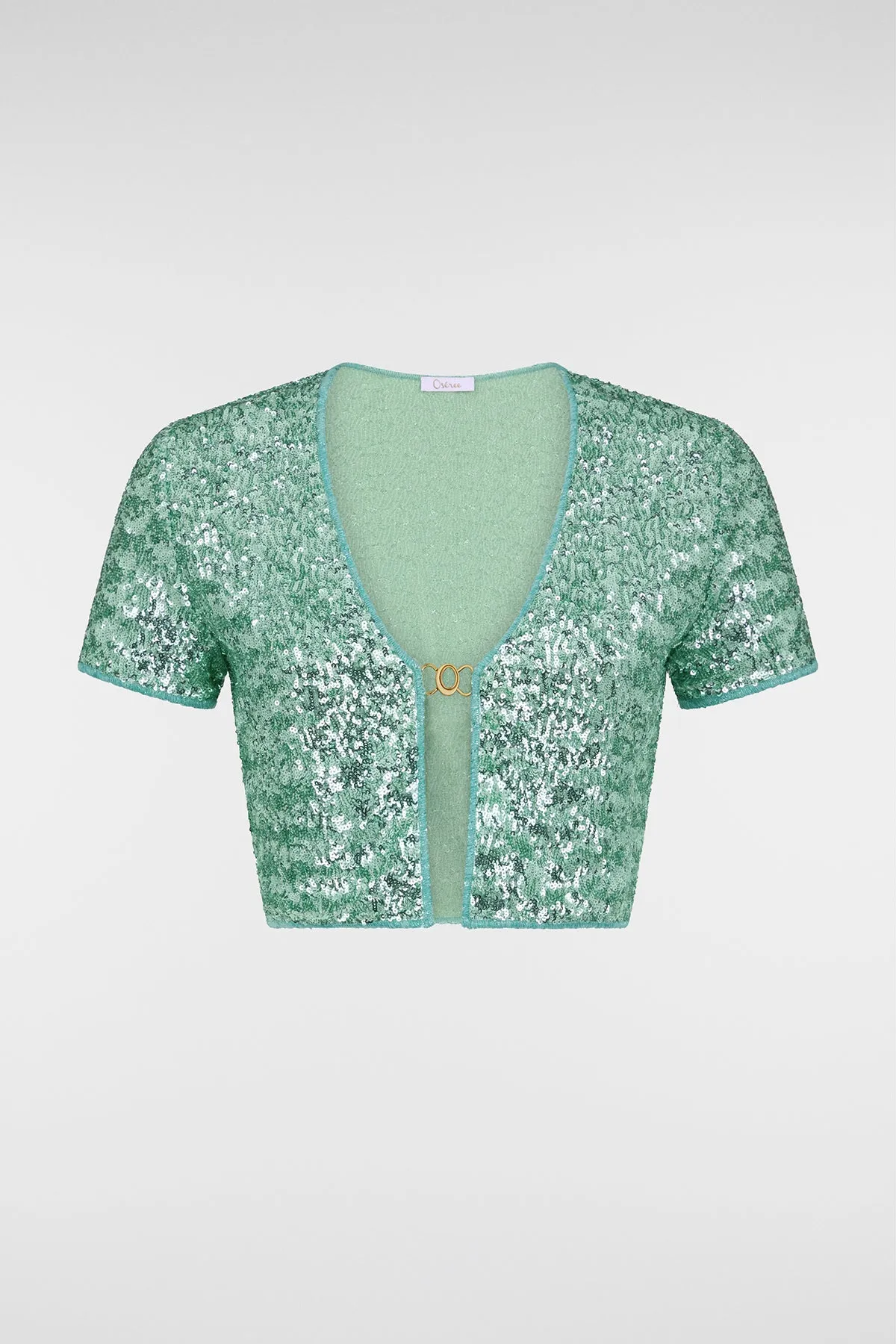 HS24 Paillettes Crop Shirt