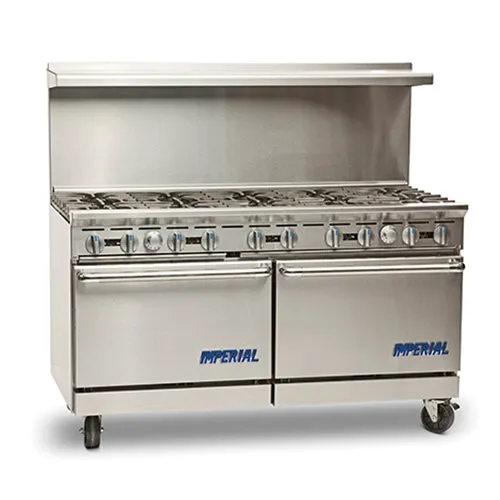 Imperial IR-10 60" Natural Gas Range With 10 Open Burner