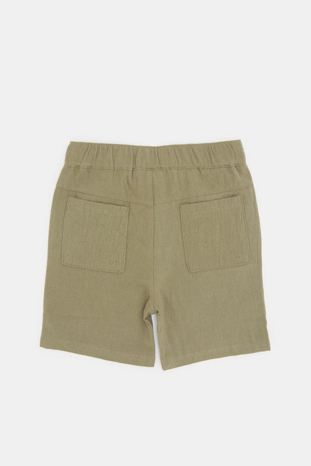 Infant Boys Olive Trouser Shorts