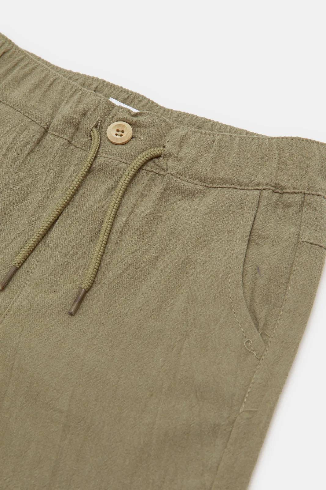 Infant Boys Olive Trouser Shorts