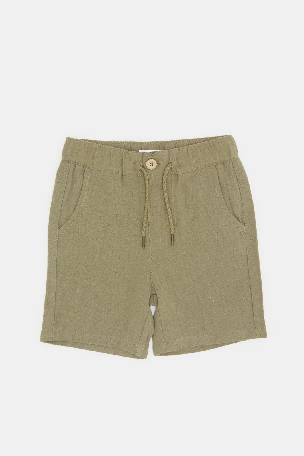 Infant Boys Olive Trouser Shorts