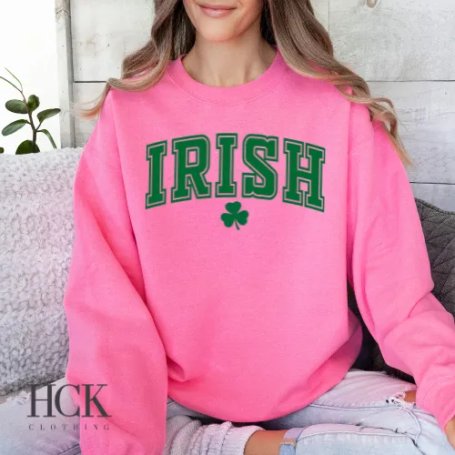 Irish University Style Crewneck Sweatshirt- 3 COLORS