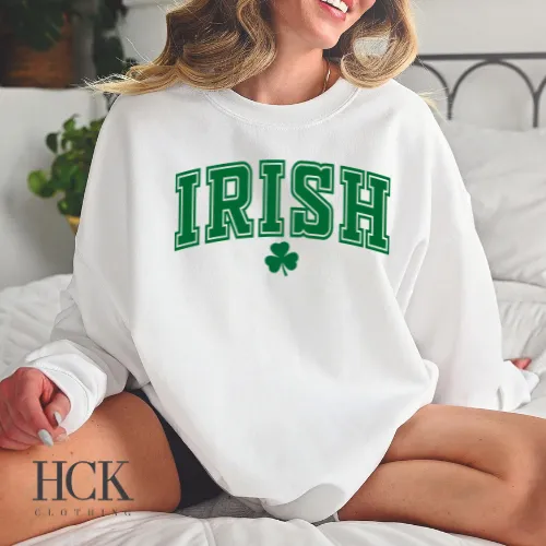 Irish University Style Crewneck Sweatshirt- 3 COLORS