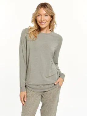 Light Olive Ribbed Essential Basic