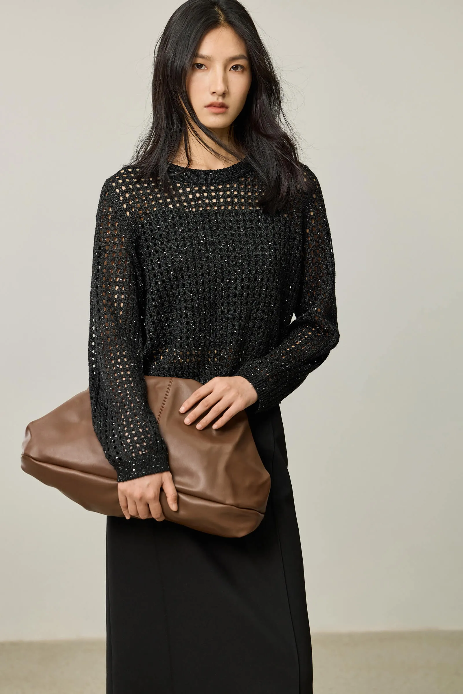 LILY Mesh Sequin Knit