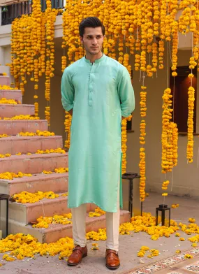 Logan aqua kurta for men