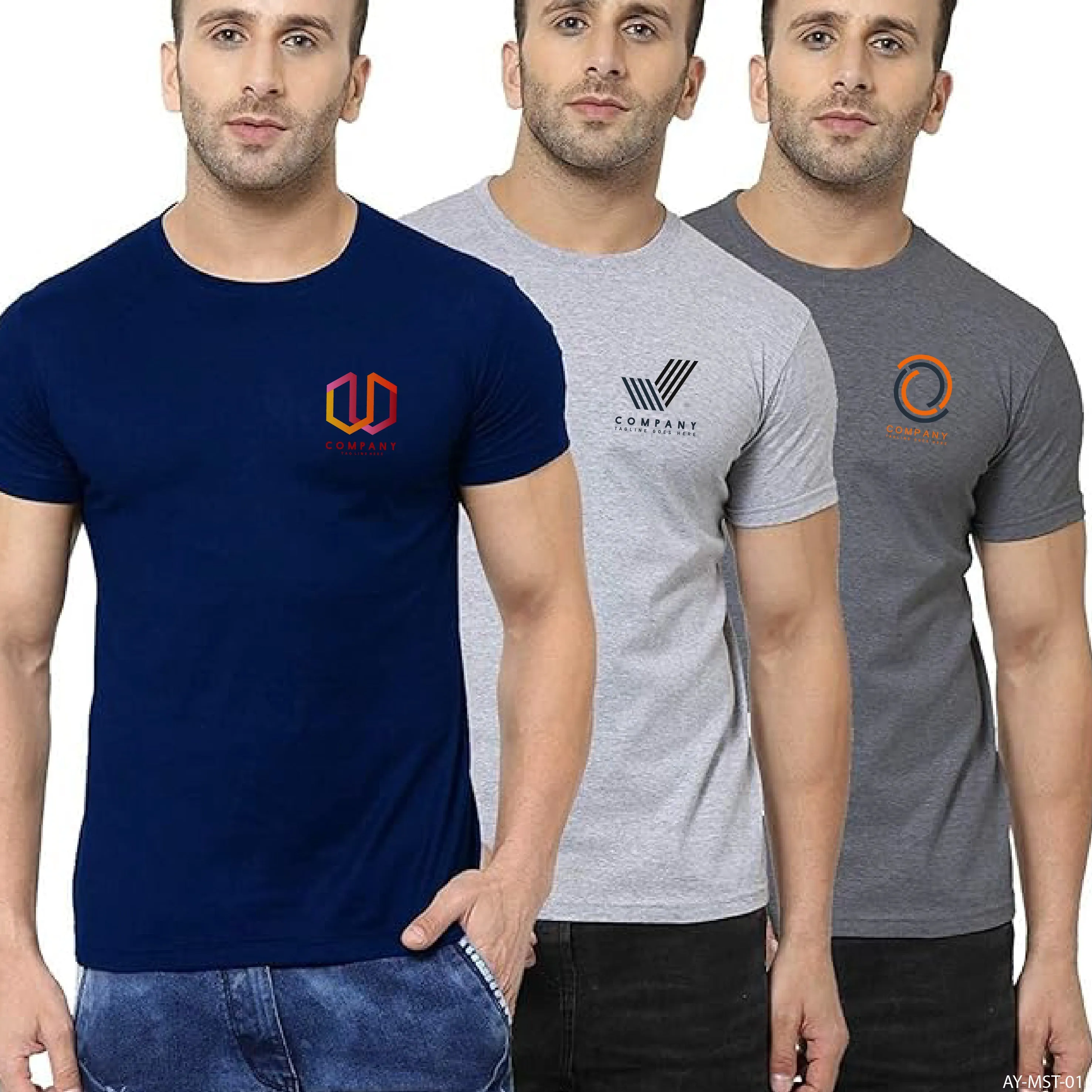 M and S Round Neck T-shirts