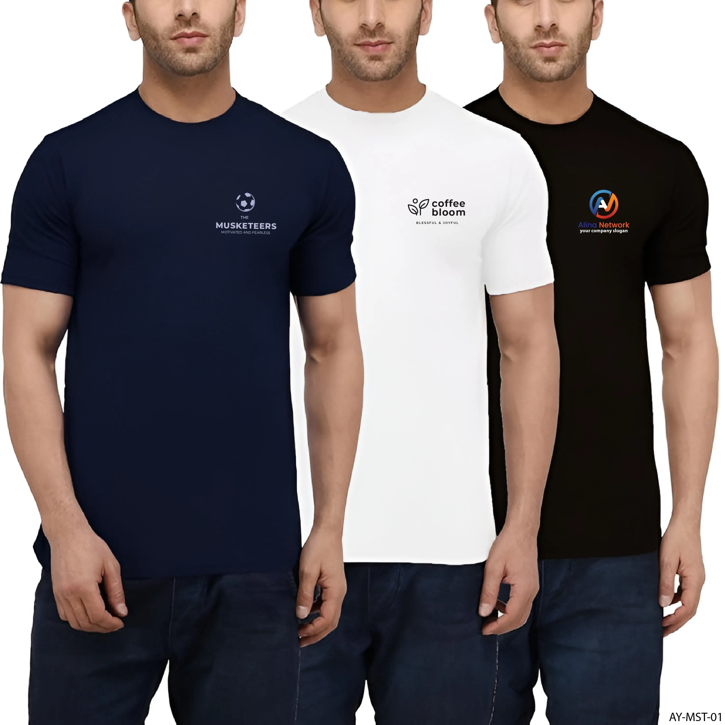 M and S Round Neck T-shirts