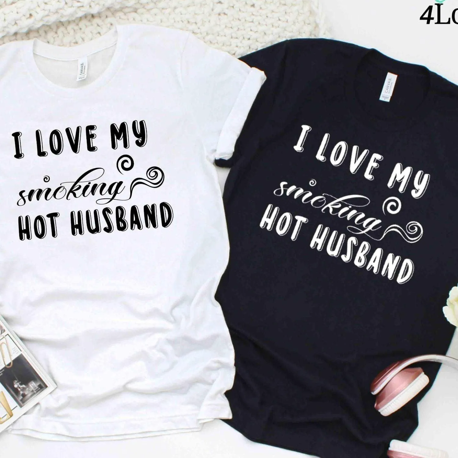 Matching Husband & Wife Outfits: I Love My Smoking Hot Husband Apparel