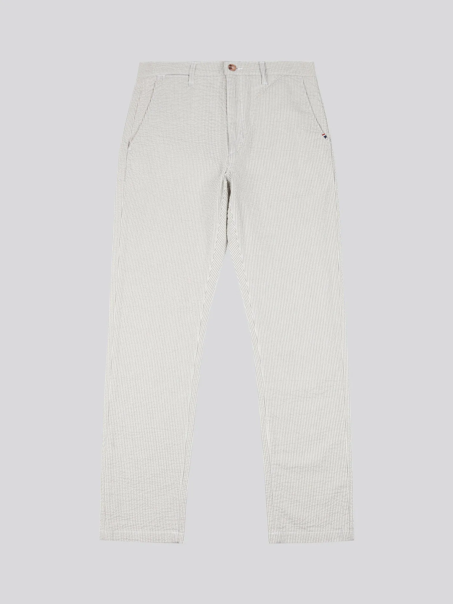 Mens Seersucker Woven Trouser in Northern Droplet