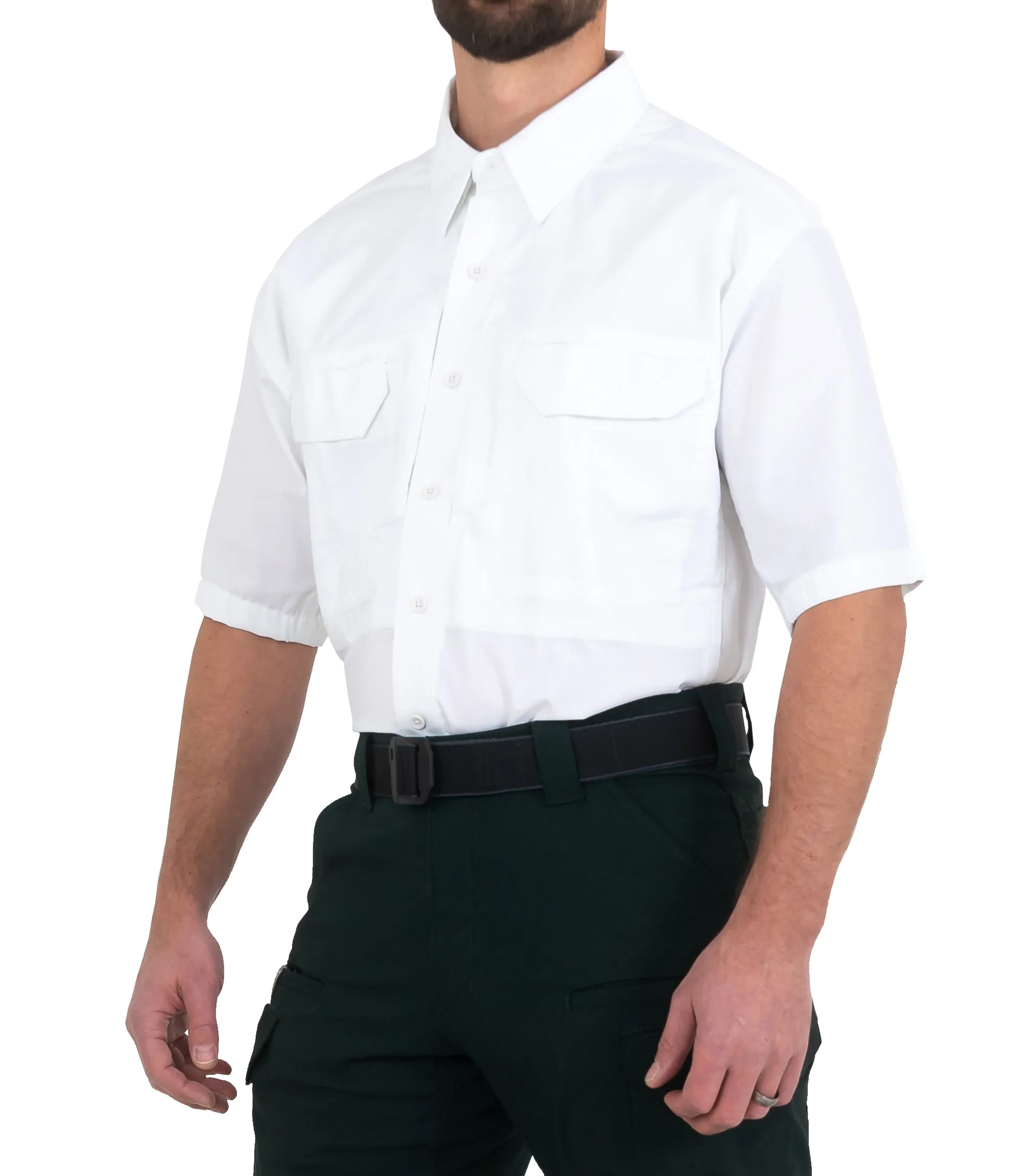 Men's V2 Tactical Short Sleeve Shirt / White