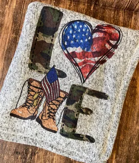 Military Love Deployment Blanket