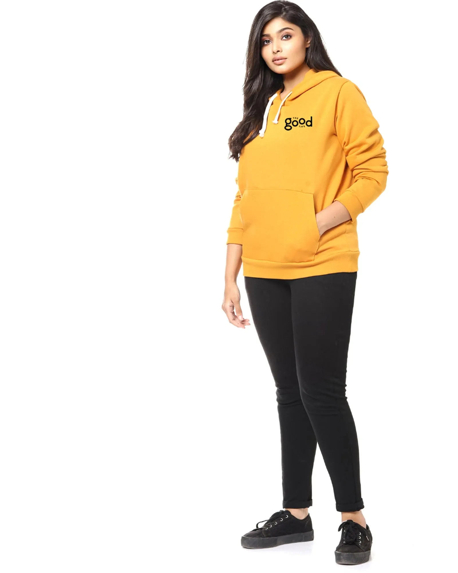 Mustard "The Good Life" Text Sweatshirt | Mustard