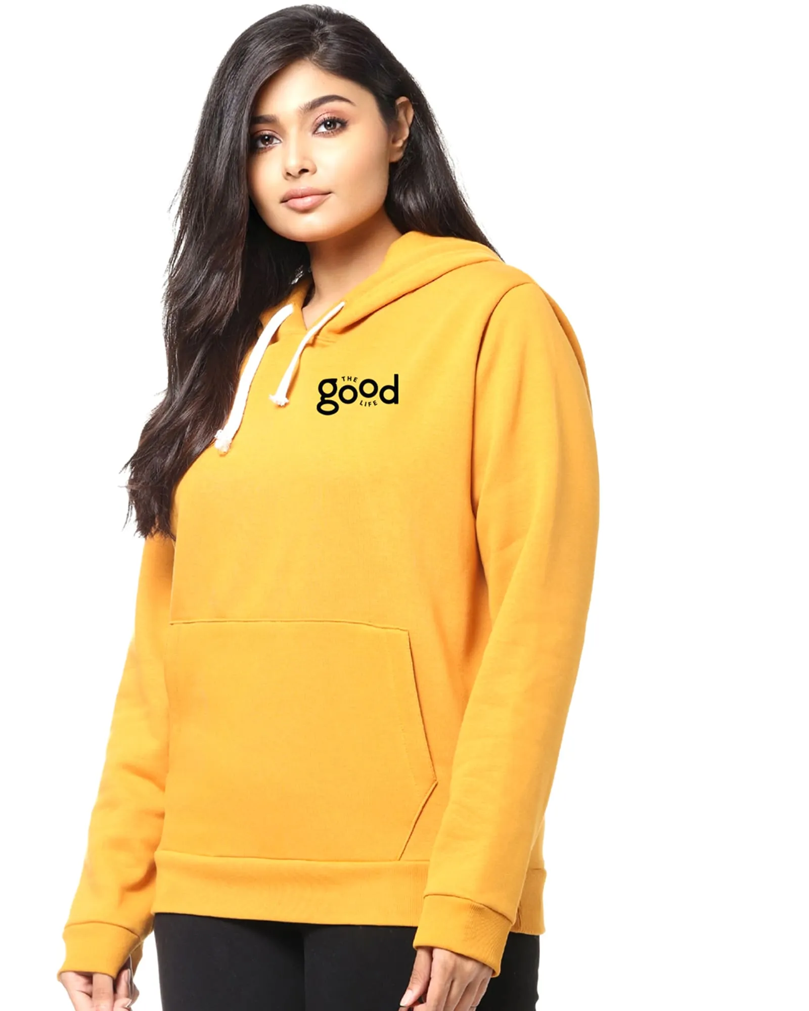 Mustard "The Good Life" Text Sweatshirt | Mustard