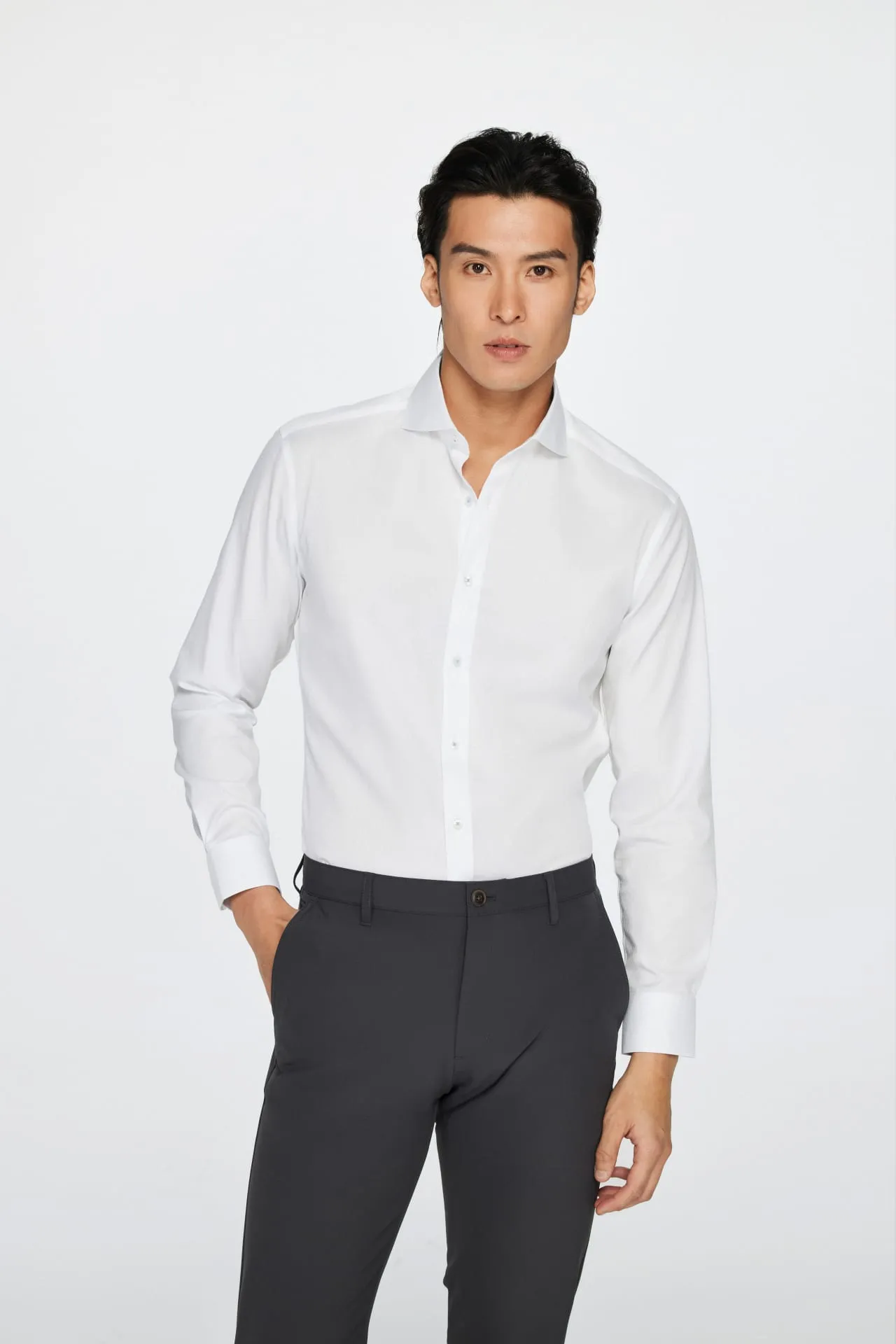 Non Iron Cotton Stretch Shirt