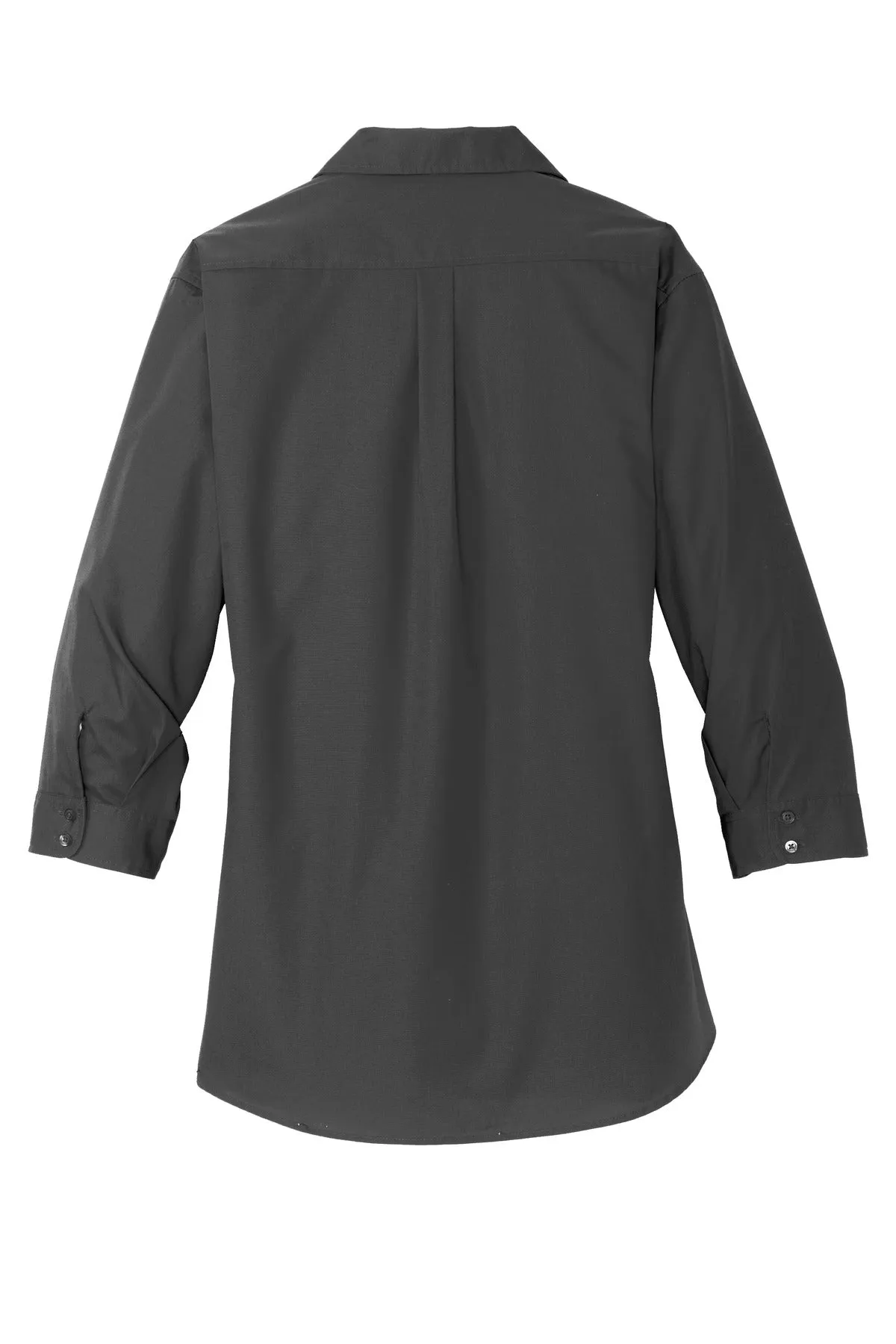 Port Authority Ladies 3/4-Sleeve Carefree Poplin Shirt. LW102