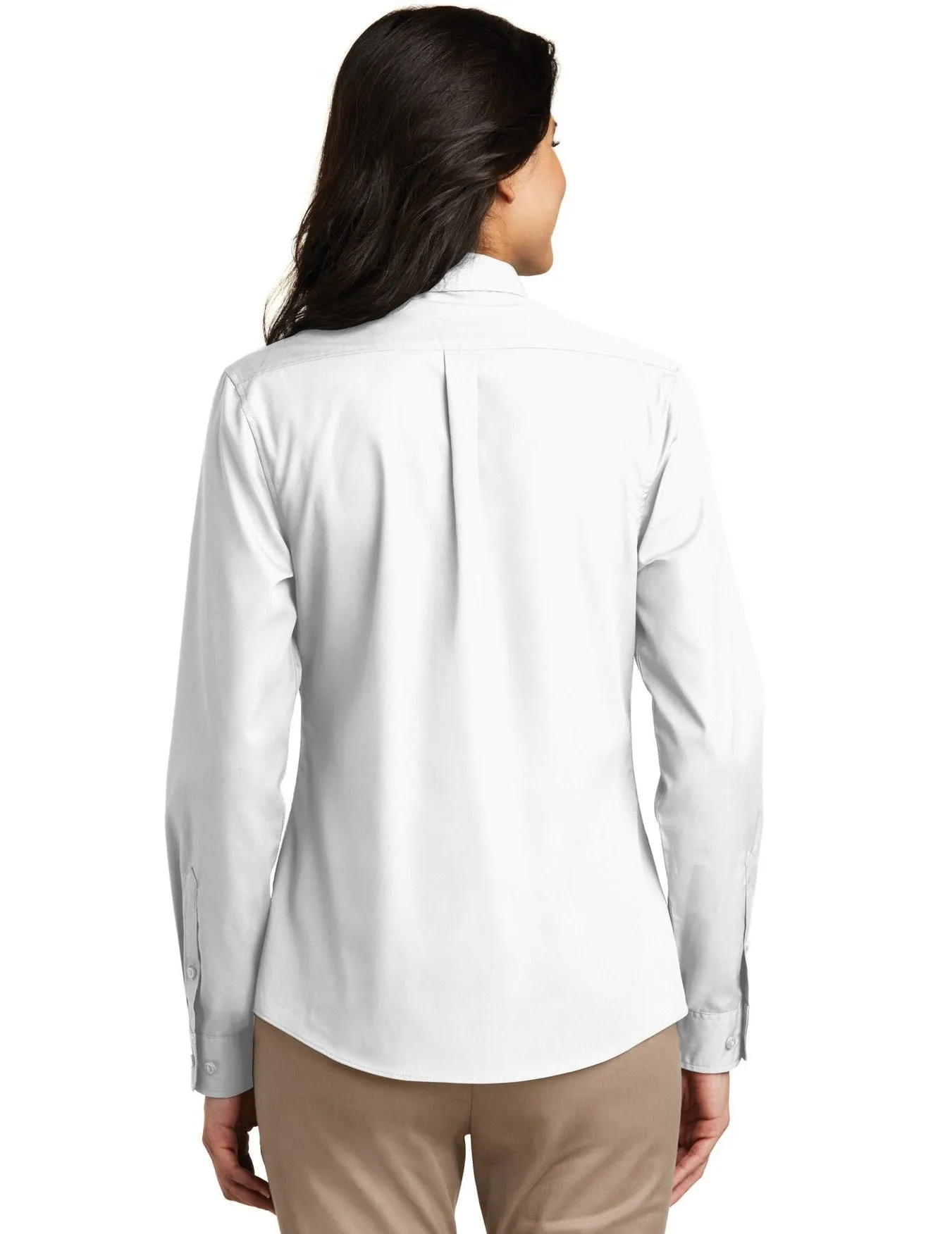 Port Authority Ladies Long Sleeve Carefree Poplin Shirt