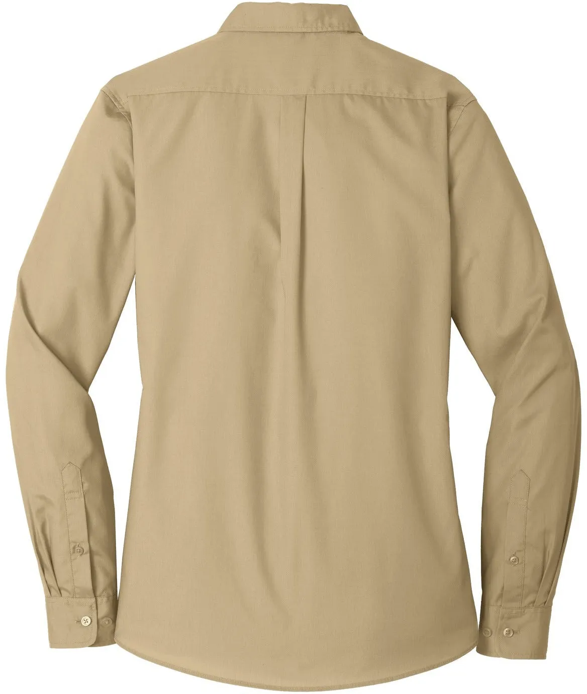 Port Authority Ladies Long Sleeve Carefree Poplin Shirt