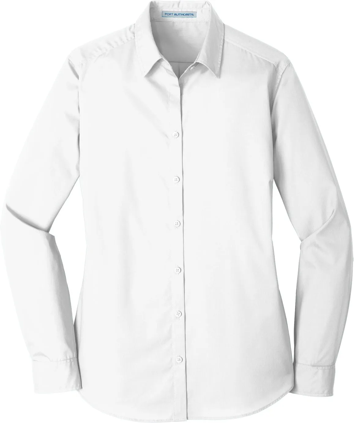 Port Authority Ladies Long Sleeve Carefree Poplin Shirt