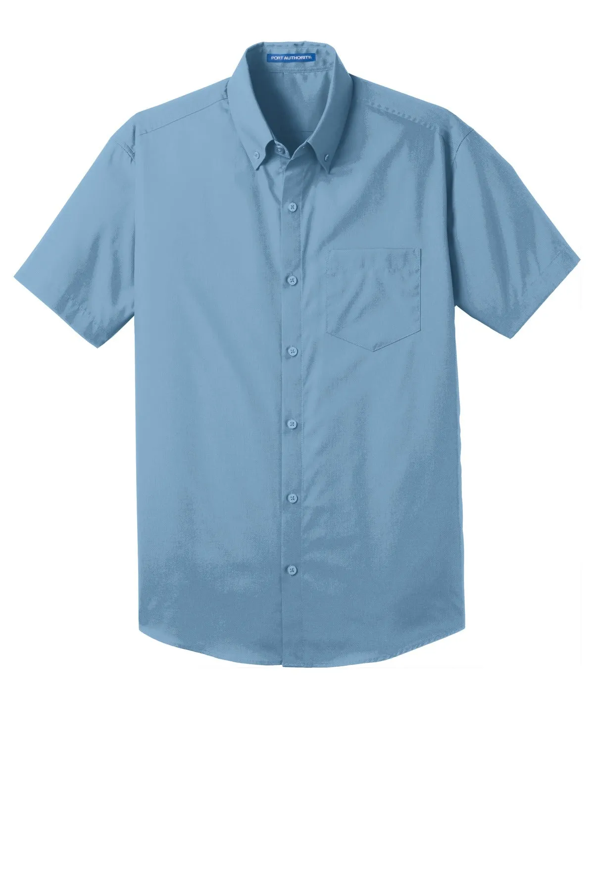 Port Authority Short Sleeve Carefree Poplin Shirt. W101