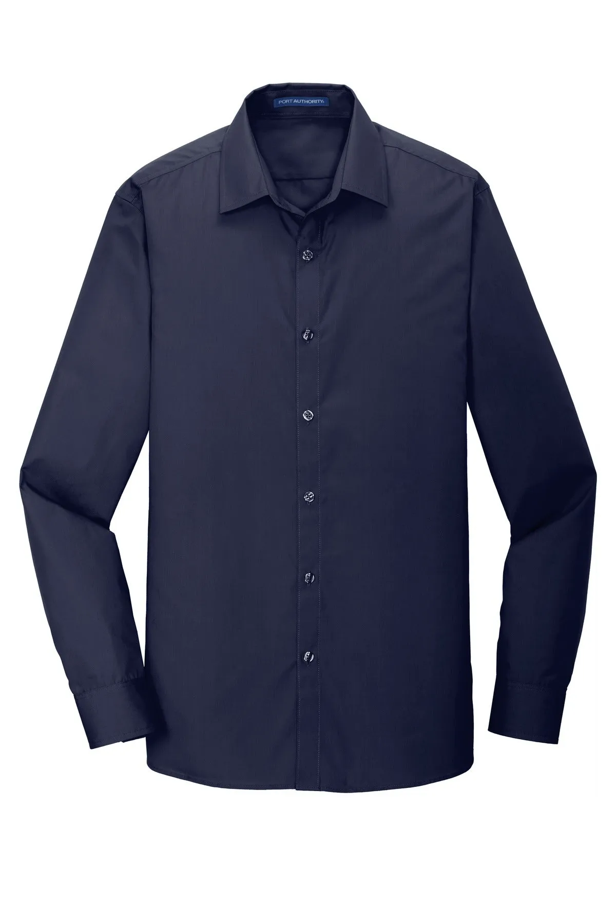 Port Authority Slim Fit Carefree Poplin Shirt. W103