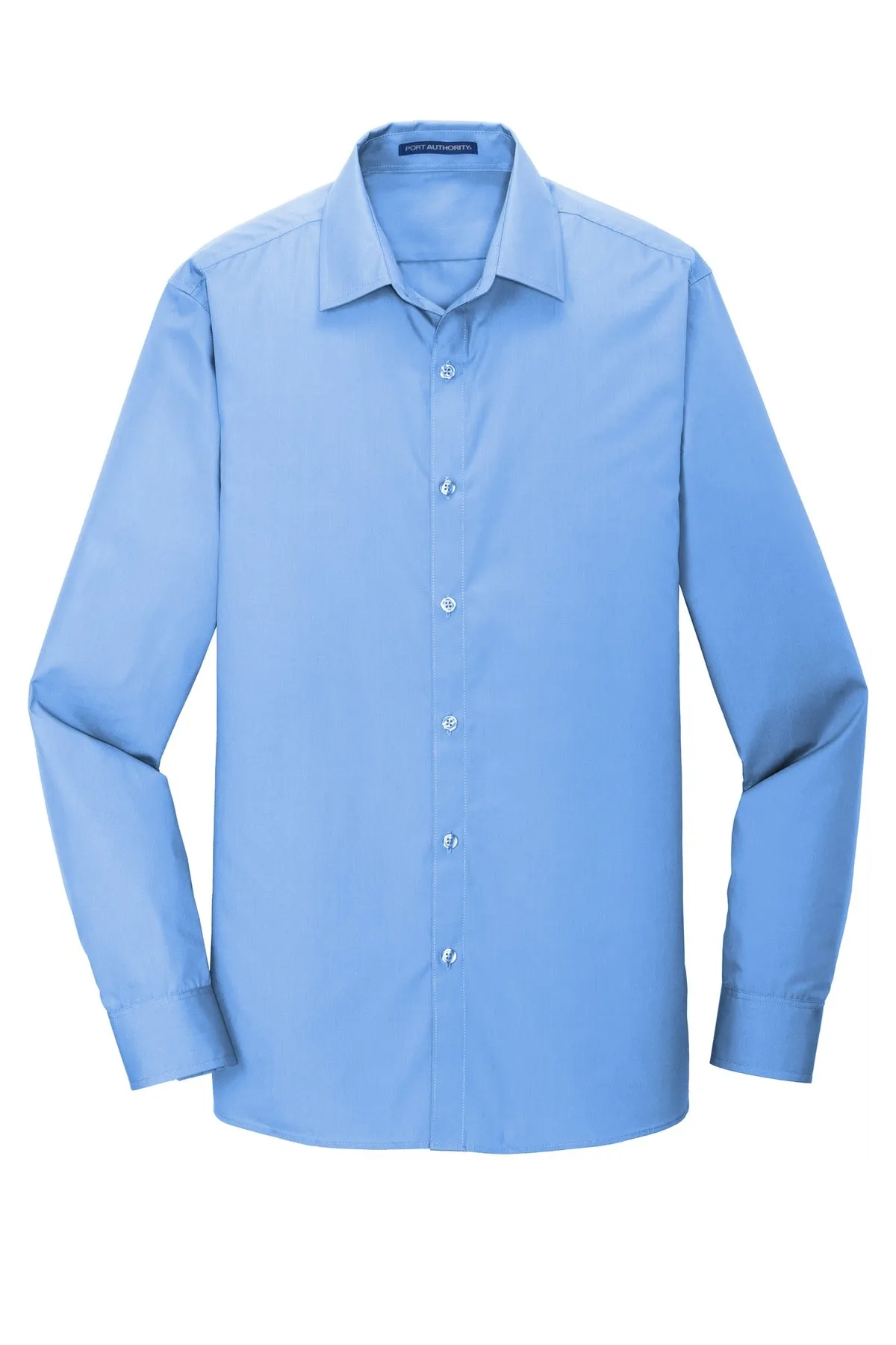 Port Authority Slim Fit Carefree Poplin Shirt. W103