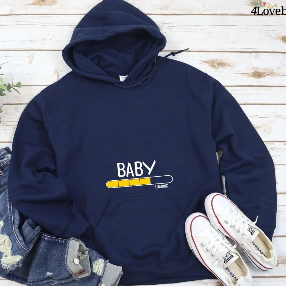 Pregnancy Announcement Matching Set: Baby Loading, Dad To Be Outfits, Baby Shower Attire, Expecting Apparel