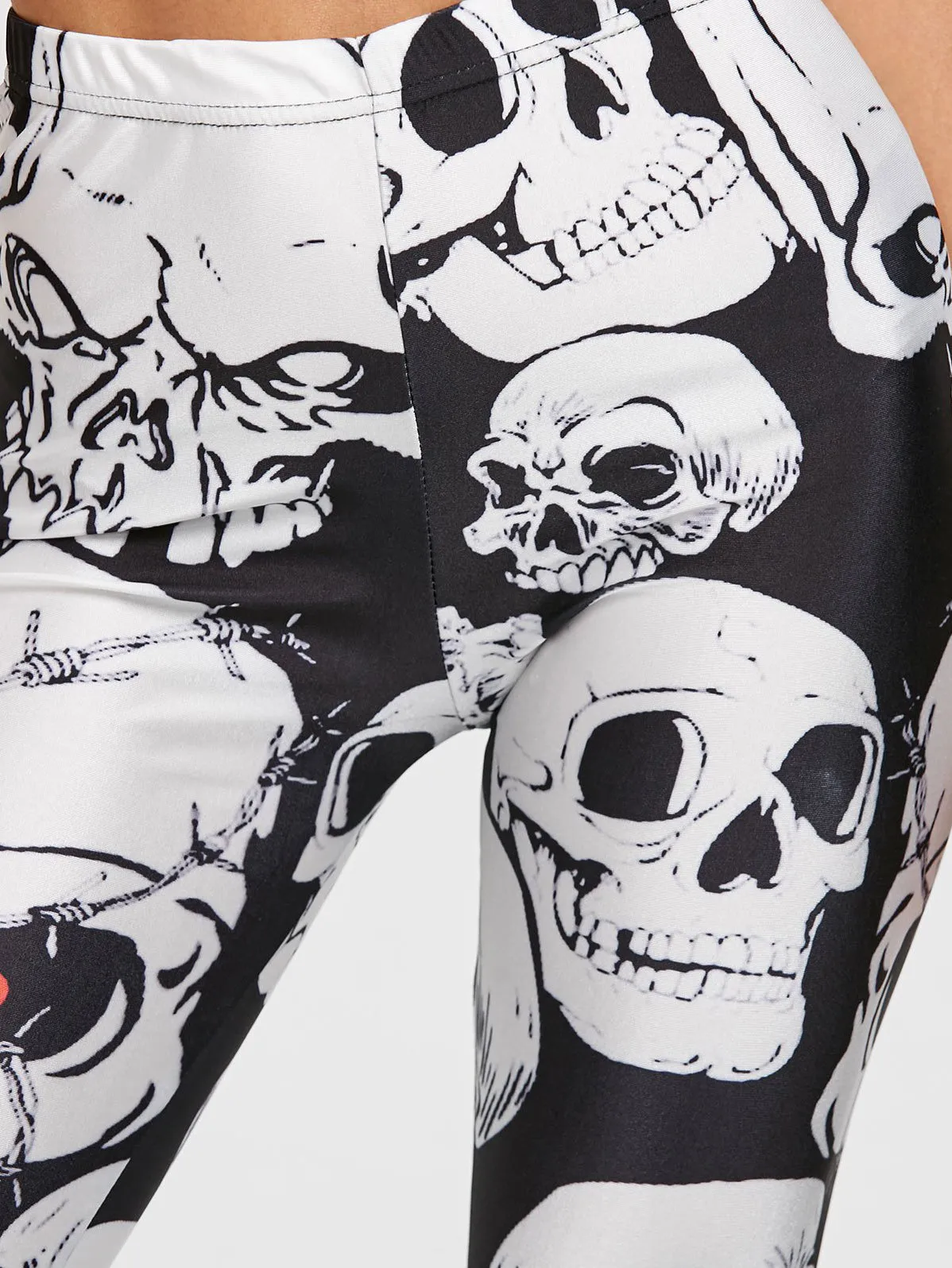 Printed Skull Comfy Sports Leggings