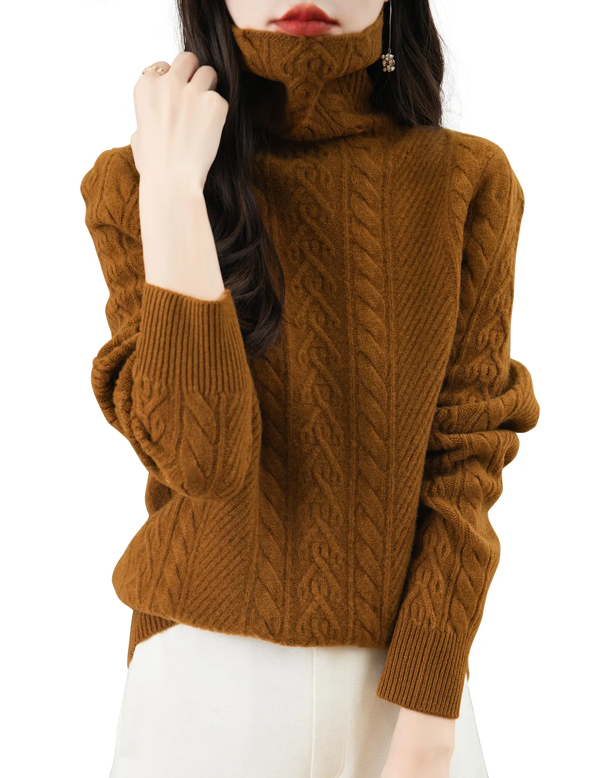 Rachel Woman Turtleneck Sweater